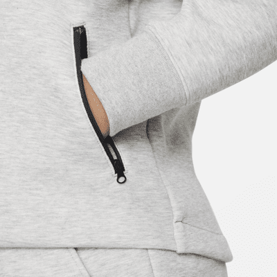 Nike Sportswear Tech Fleece Hoodie met rits over de hele lengte voor meisjes (ruimere maten)