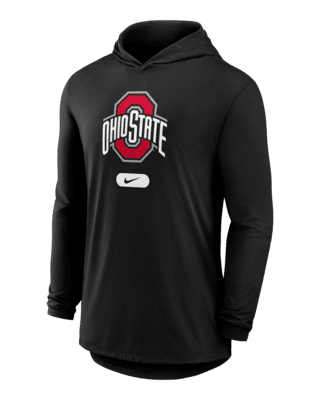 Мужская футболка Ohio State Buckeyes Nike Dri-FIT College Long-Sleeve Hooded