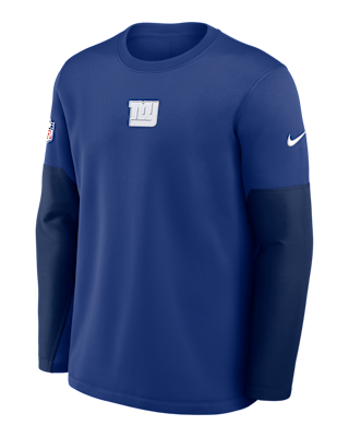 Мужская футболка New York Giants Scripted To Win Sideline Coach Nike Therma-FIT NFL Long-Sleeve