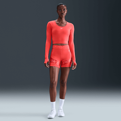 Nike Pro Women's Dri-FIT Cropped Long-Sleeve Top