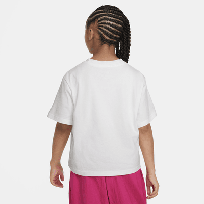 Playera de corte cuadrado para niña talla grande Nike Sportswear