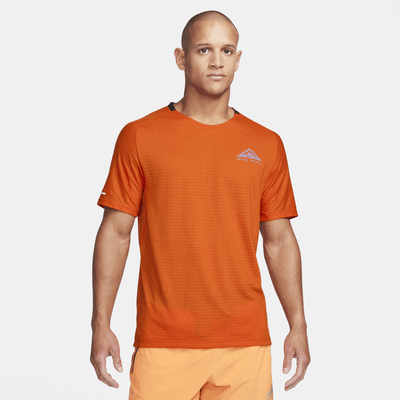 Nike orange sale running top