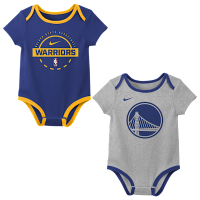 Nike "Golden State Warriors" Baby (0-3M) NBA Bodysuit (2-Pack)