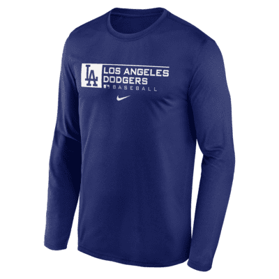 Playera de manga larga para hombre Nike Dri-FIT Team (MLB Los Angeles Dodgers)