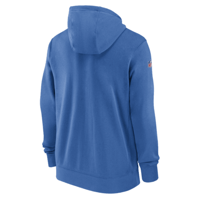 Detroit Lions Sideline Club Men's Nike NFL Full-Zip Hoodie.