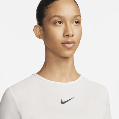 Nike Swift Wool Dri-FIT kortermet løpeoverdel til dame