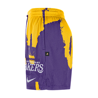 Los Angeles Lakers Courtside Men's Jordan Dri-FIT NBA Mesh Practice Shorts