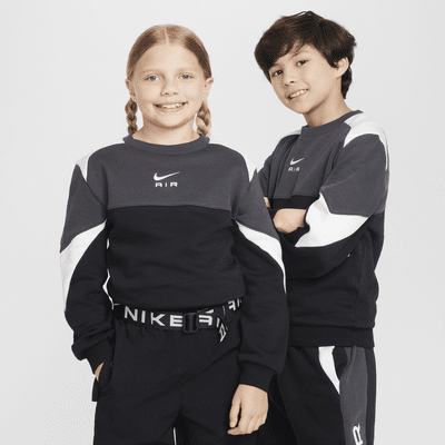 Nike Air-sweatshirt med rund hals til større børn