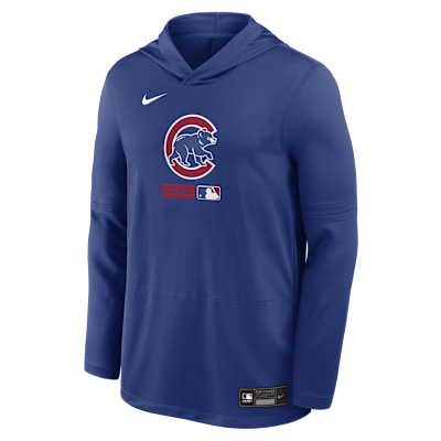 Chicago Cubs Authentic Collection Men's Nike Dri-FIT MLB Long-Sleeve Hooded Top from Nike - $80