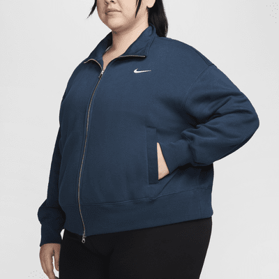 Chamarra de entrenamiento oversized para mujer (talla grande) Nike Sportswear Phoenix Fleece