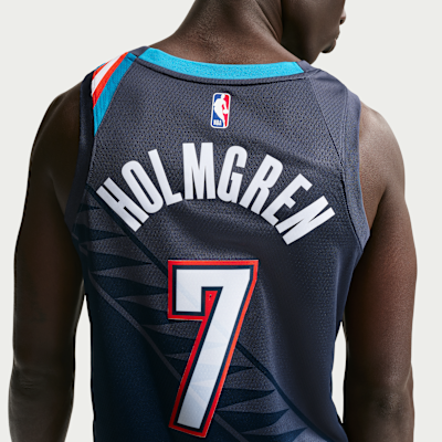 Chet Holmgren Oklahoma City Thunder City Edition Men's Nike NBA Swingman Jersey