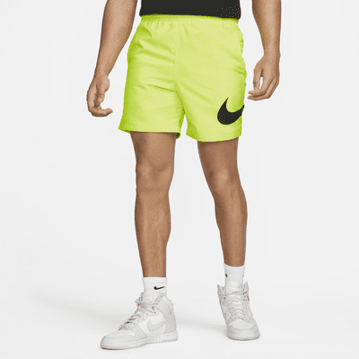 Nike woven shorts on sale green