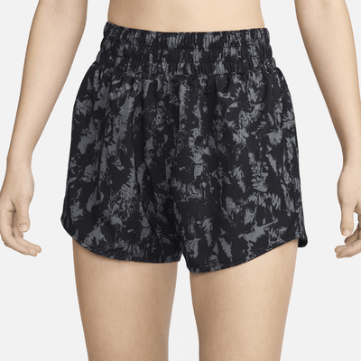 Nike One Women's Dri-FIT High-Waisted Brief-Lined 7.5cm (approx.) Printed Shorts