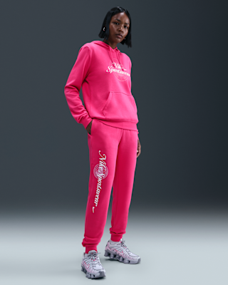 Женские  Nike Sportswear Club Fleece Mid-Rise Graphic Pants