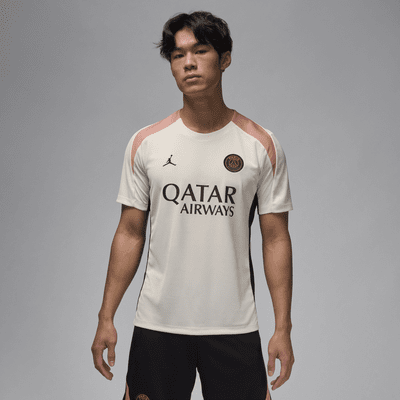 Paris Saint-Germain Strike Third Jordan Dri-FIT Kurzarm-Fußballoberteil aus Strickmaterial (Herren)