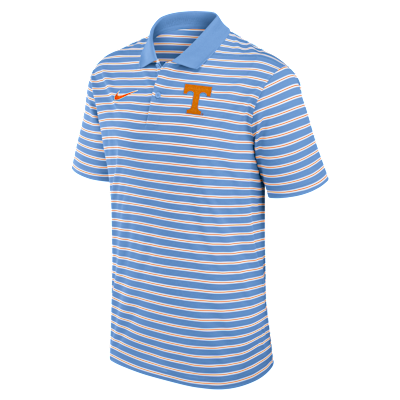 Tennessee Striped Primary Logo Men's Nike Dri-FIT College Polo