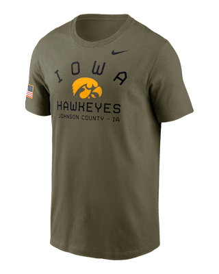 Мужская футболка Iowa Hawkeyes Military Appreciation Team Issue Nike Dri-FIT College