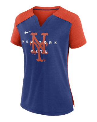 New York Mets Women's Nike V-Neck jersey inspired Top Shirt Size