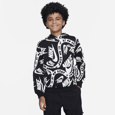 Nike Sportswear Club Fleece hoodie met print voor kids. Nike NL