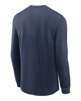 Profile Navy Milwaukee Brewers Big & Tall Long Sleeve T-shirt