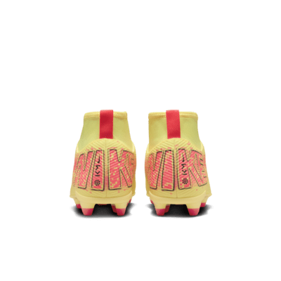 Tacos de fútbol MG high para niños talla pequeña/grande Nike Jr. Mercurial Superfly 10 Club "Kylian Mbappé"