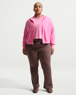 Женские тайтсы Nike Sportswear Chill Knit Mid-Rise Tight Ribbed Pants (Plus Size)