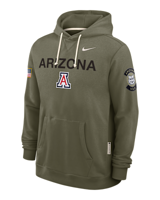 Мужское худи Arizona 2025 Military Appreciation Nike Dri-FIT College Pullover Hoodie