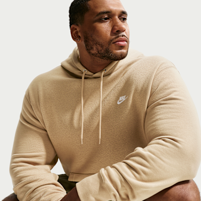 Sudadera con gorro sin cierre de tejido Fleece para hombre Nike Club