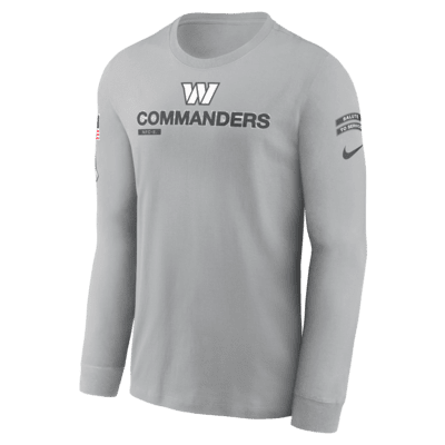 Washington Commanders Salute to Service Mascot Edge Legend Men's Nike NFL Long-Sleeve T-Shirt