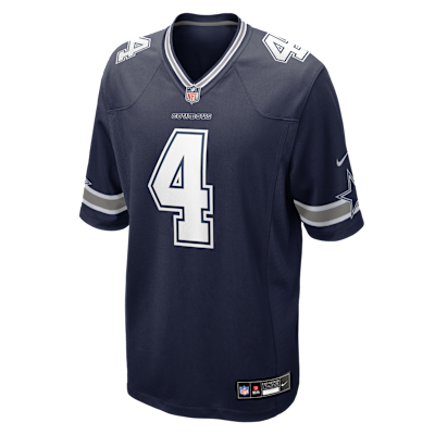 Jersey de juego Nike para hombre Dak Prescott Dallas Cowboys