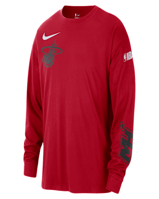 Мужская футболка Miami Heat Courtside City Edition Nike NBA Max90 Long-Sleeve