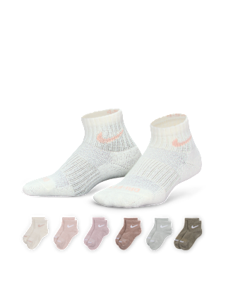 Unisex носки Nike Dri-FIT Performance Basics Little Kids' Ankle Socks (6 Pairs)