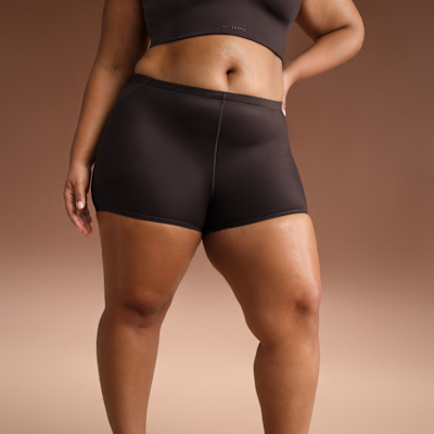 NikeSKIMS Shine Women's Mid-Rise 2" Boyshorts with Drawcord