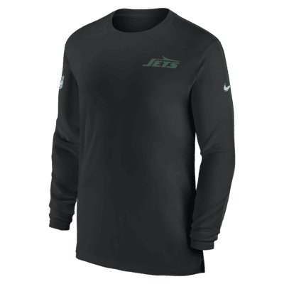 New York Jets Sideline Coach Men's Nike Dri-FIT NFL Long-Sleeve Top