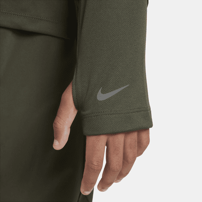 Maglia a manica lunga con zip a metà lunghezza Dri-FIT UV Nike Multi – Ragazzo