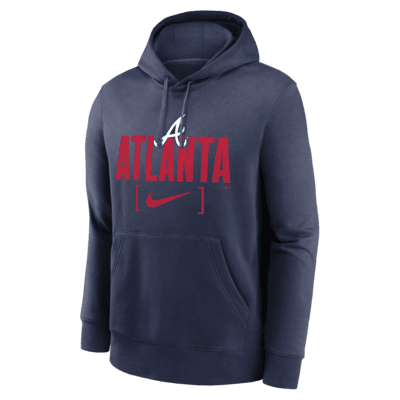 Atlanta Braves Club Slack Men's Nike MLB Pullover Hoodie