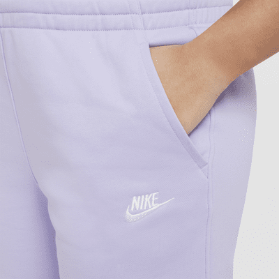 Nike Sportswear Club Fleece Big Kids' (Girls') 5" French Terry Shorts (Extended Size)