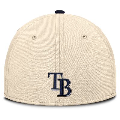 Gorra Nike Dri-FIT de la MLB para hombre Tampa Bay Rays Statement Rise Swoosh
