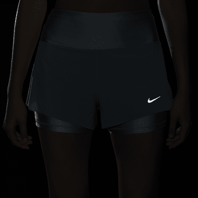 Nike Dri-FIT Swift 女款中腰 3" 二合一跑步口袋短褲