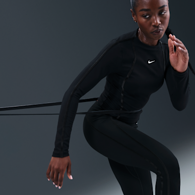 Dámské tričko Nike One Fitted Dri-FIT s dlouhým rukávem