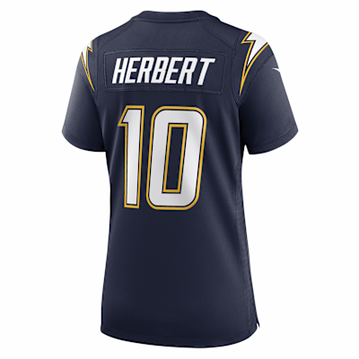 Jersey Nike de la NFL Game para mujer Justin Herbert Los Angeles Chargers