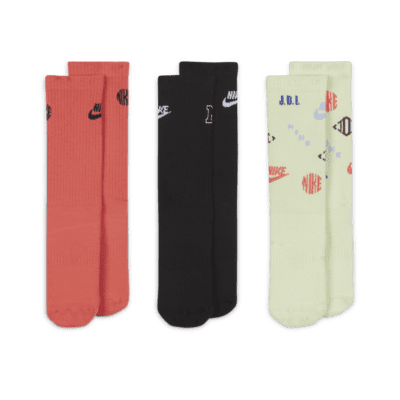 Nike Everyday Kids' Cushioned Crew Socks (3 Pairs)