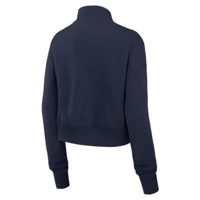 Denver Broncos Phoenix Women's Nike NFL Cropped 1/4-Zip Crew