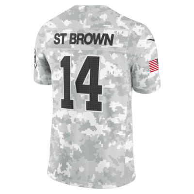 Amon-Ra St. Brown Detroit Lions Salute to Service Men's Nike Dri-FIT NFL Limited Jersey