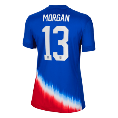 Jersey de fútbol Nike Dri-FIT del USWNT visitante 2024 Stadium para mujer Alex Morgan