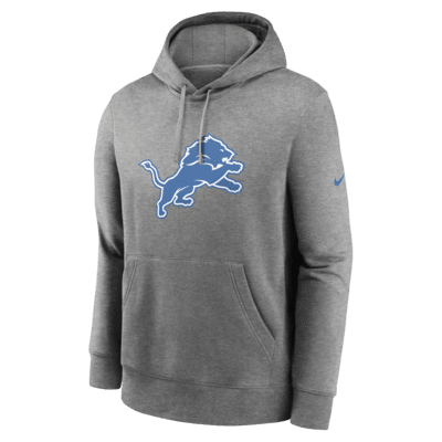 Sudadera con gorro sin cierre Nike de la NFL para hombre Detroit Lions Club Logo