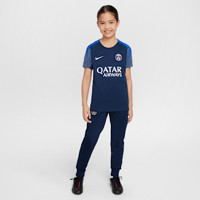 Camisola de futebol de manga curta Nike Dri-FIT Strike Paris Saint-Germain Júnior