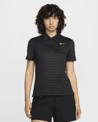 Женские шорты Nike Victory Dri-FIT Short-Sleeve Striped Golf Polo