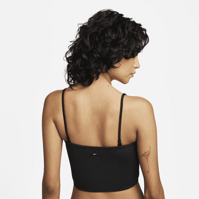 Parte superior de traje de baño tipo bandeau midkini para mujer Nike