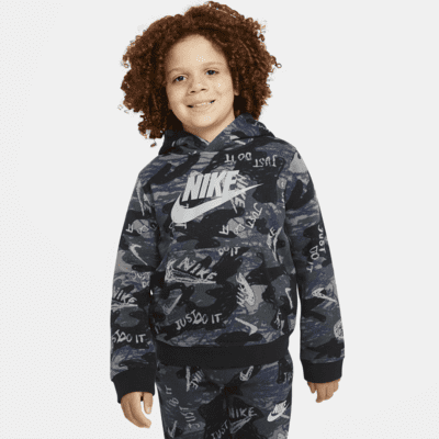 Nike Sportswear Club Fleece Big Kids' (Boys') Printed Pullover Hoodie ...